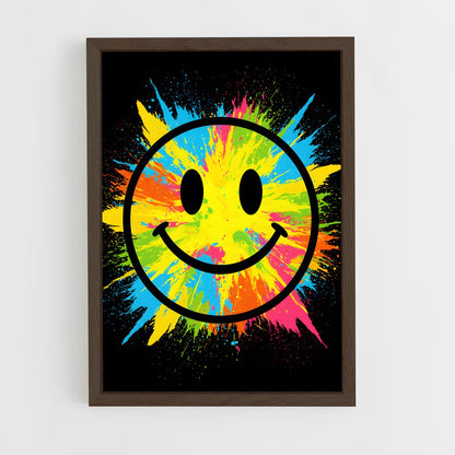 ap-happy face-1 cadre Bois foncé