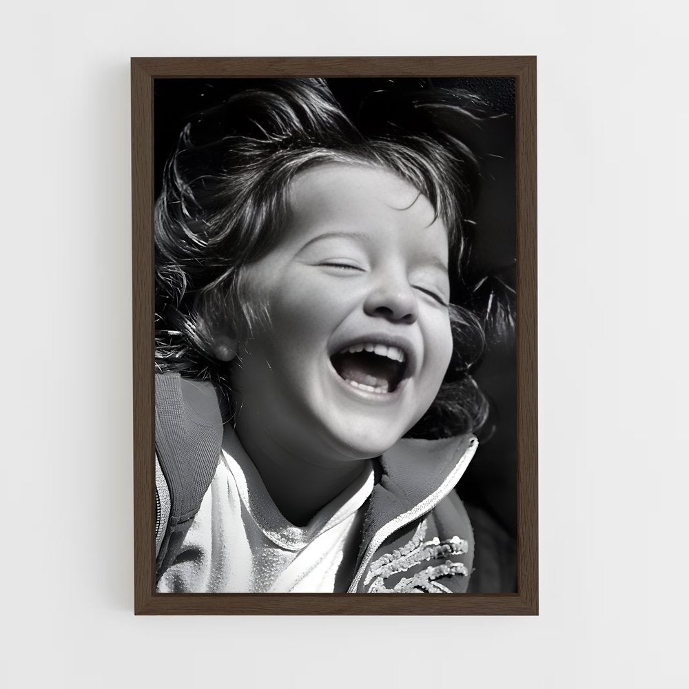 ap-happy face-3 cadre Bois foncé