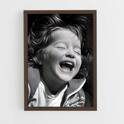 ap-happy face-3 cadre Bois foncé