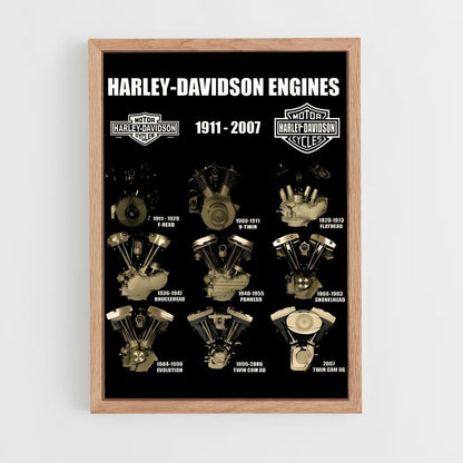 ap-harley davidson-7 cadre Bois clair