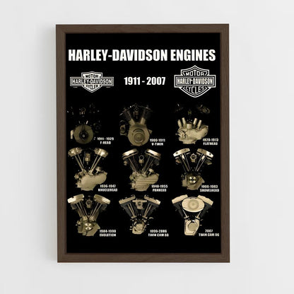 ap-harley davidson-7 cadre Bois foncé
