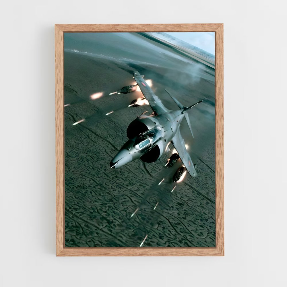 ap-harrier jump jet-1 cadre Bois clair