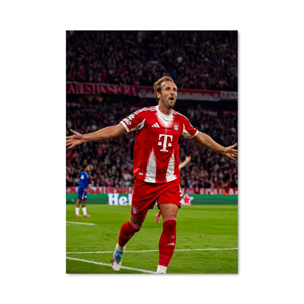 Poster Celebration en Rouge et Blanc