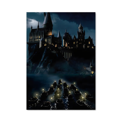 Poster Château de Poudlard Nocturne