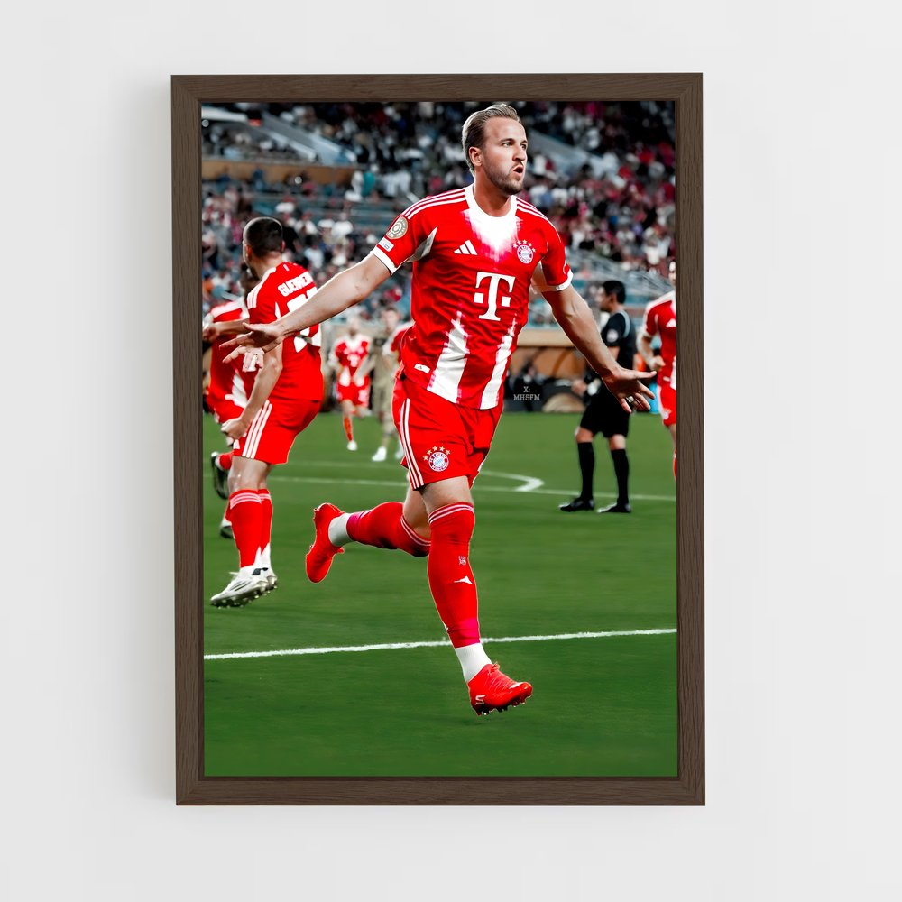 ap-harry kane-4 cadre Bois foncé