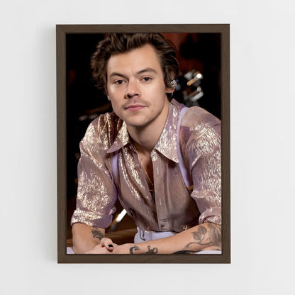 ap-harry styles-2 cadre Bois foncé