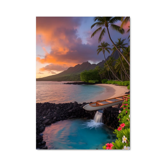Poster Hawaii beach 94425