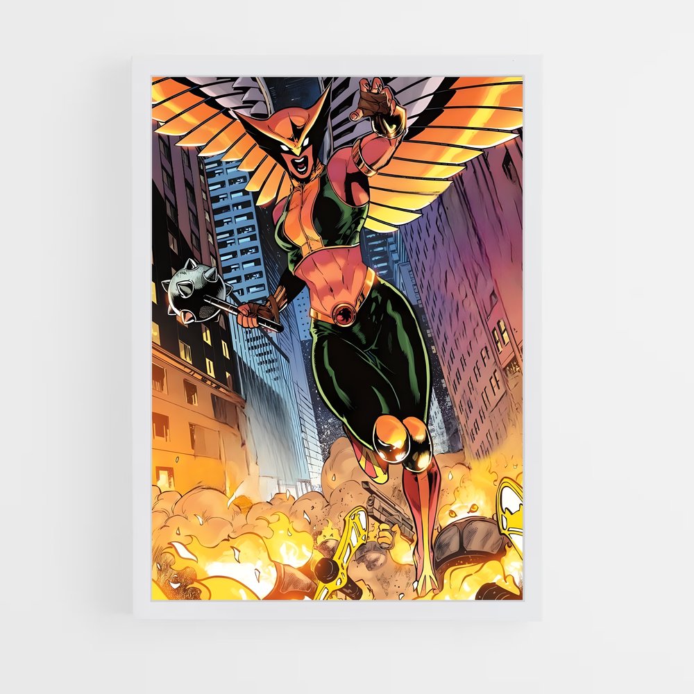 ap-hawkgirl-1 cadre Blanc