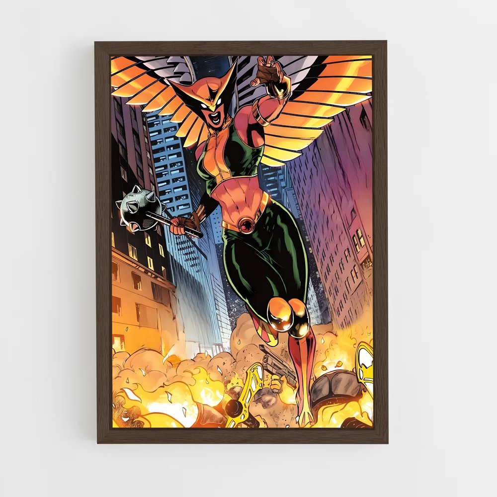 ap-hawkgirl-1 cadre Bois foncé