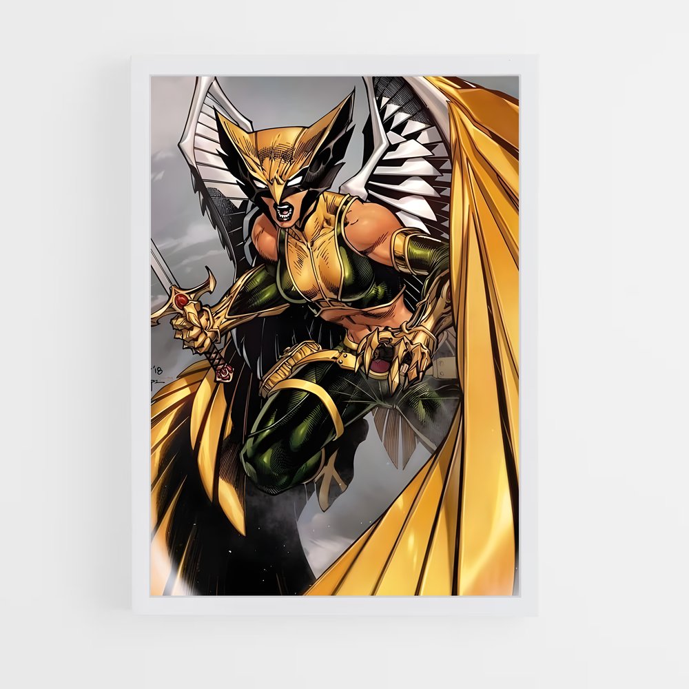 ap-hawkgirl-2 cadre Blanc