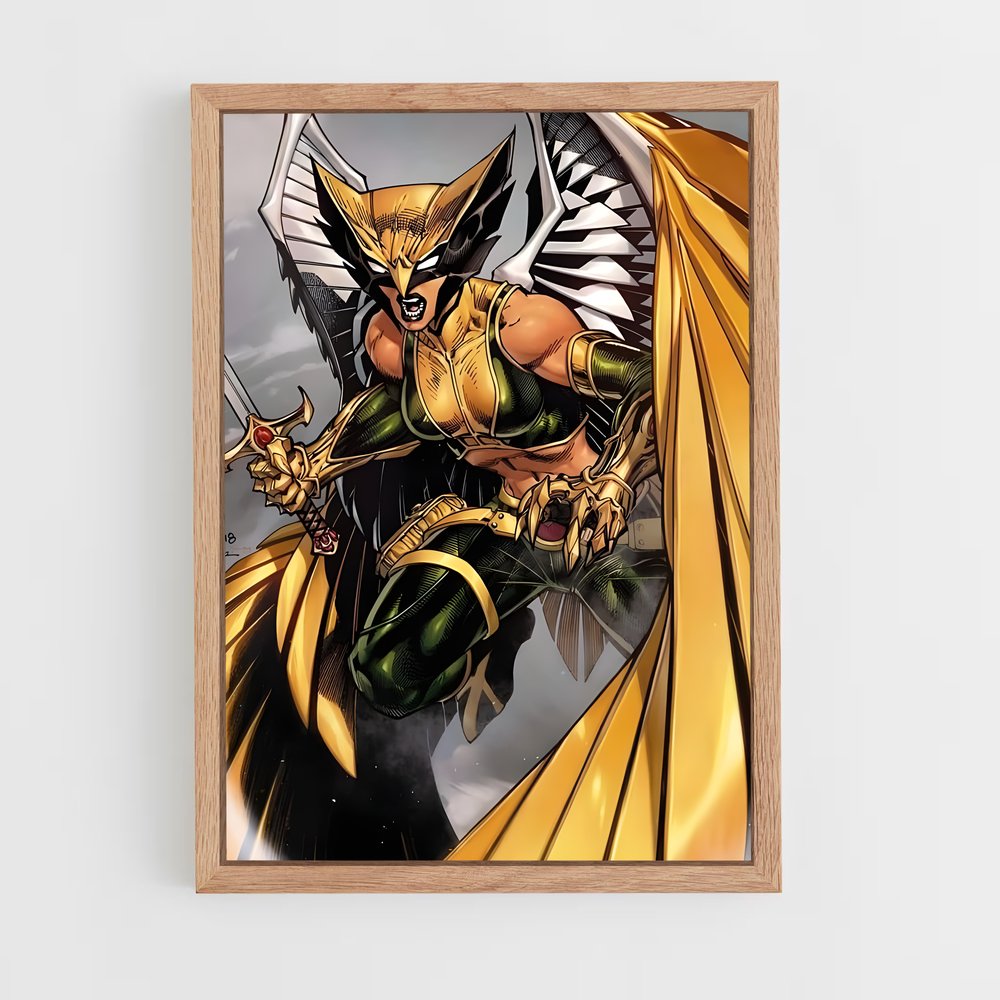 ap-hawkgirl-2 cadre Bois clair