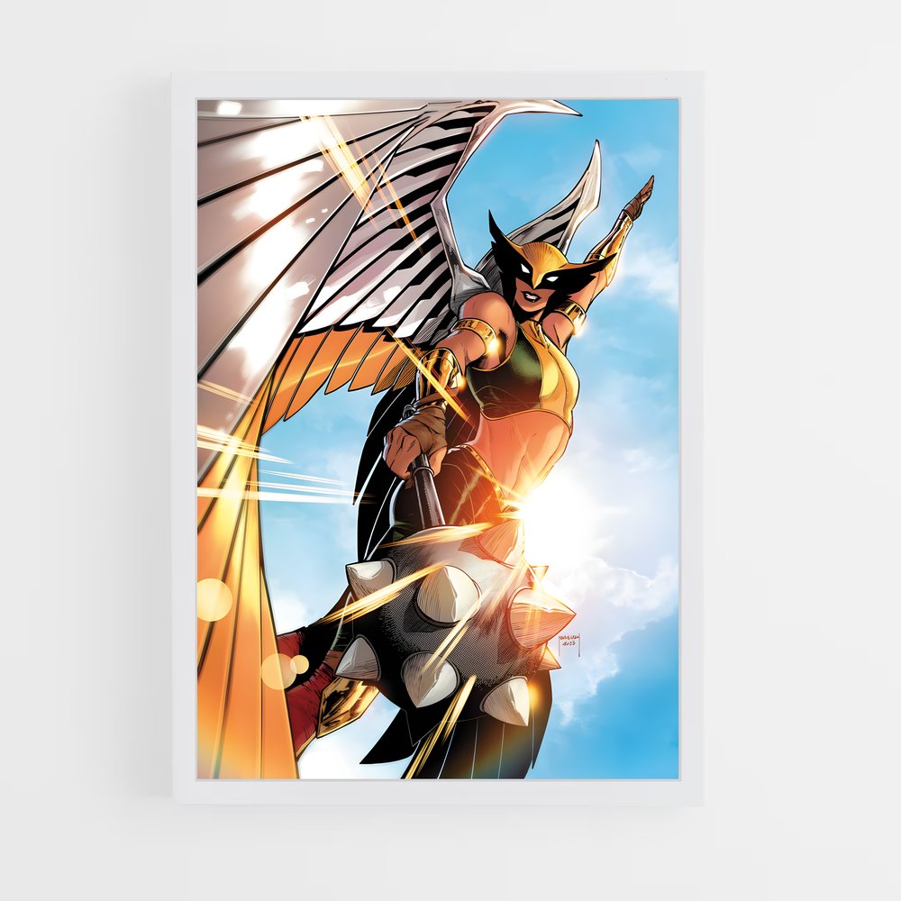 ap-hawkgirl-3 cadre Blanc