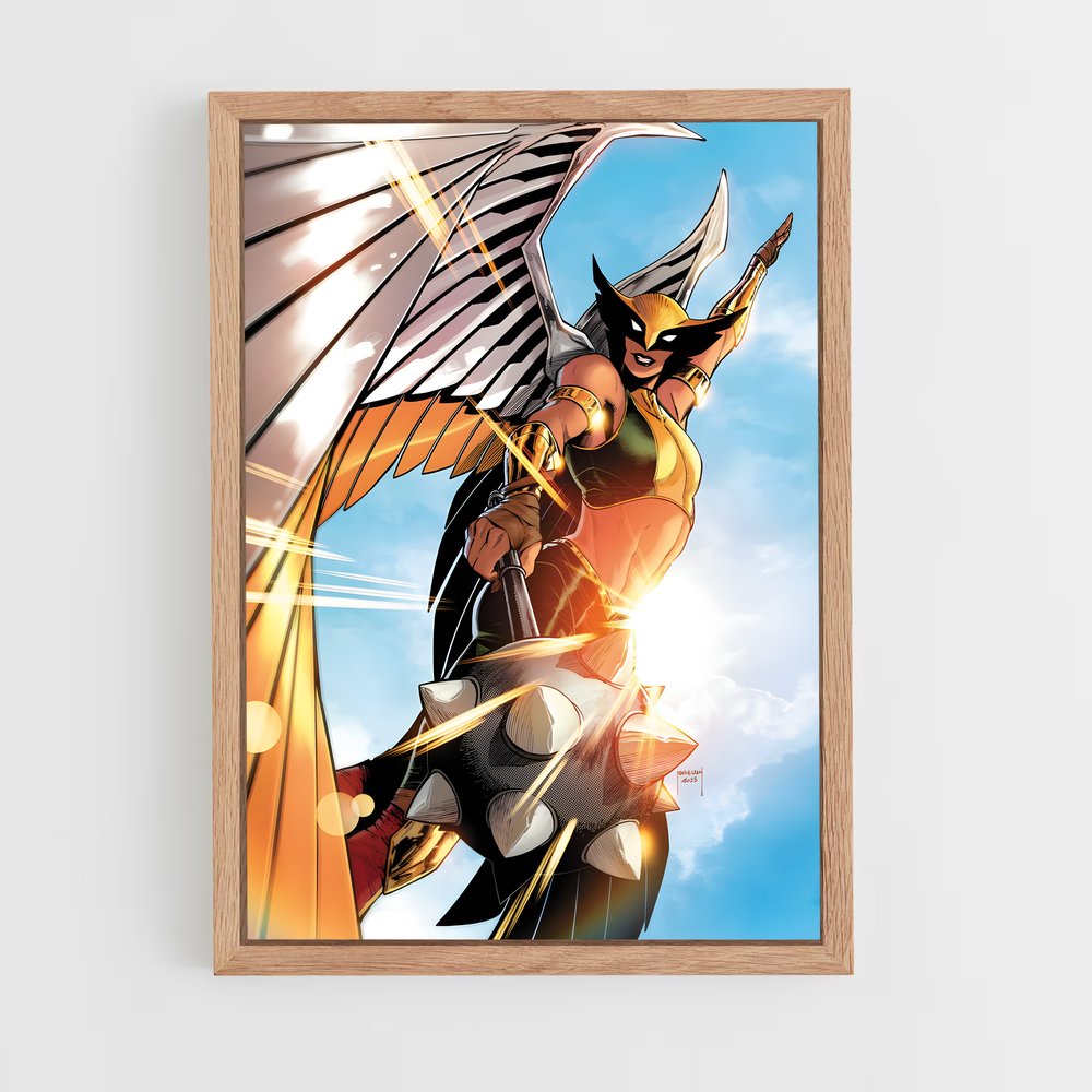 ap-hawkgirl-3 cadre Bois clair