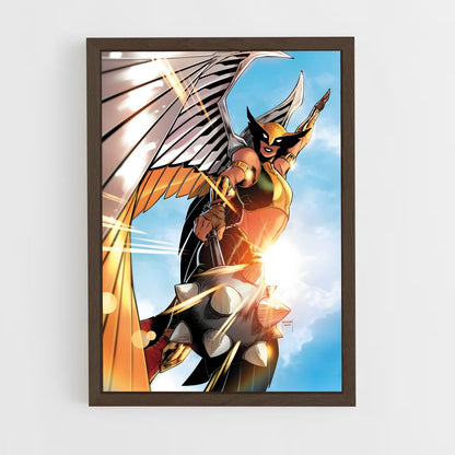 ap-hawkgirl-3 cadre Bois foncé