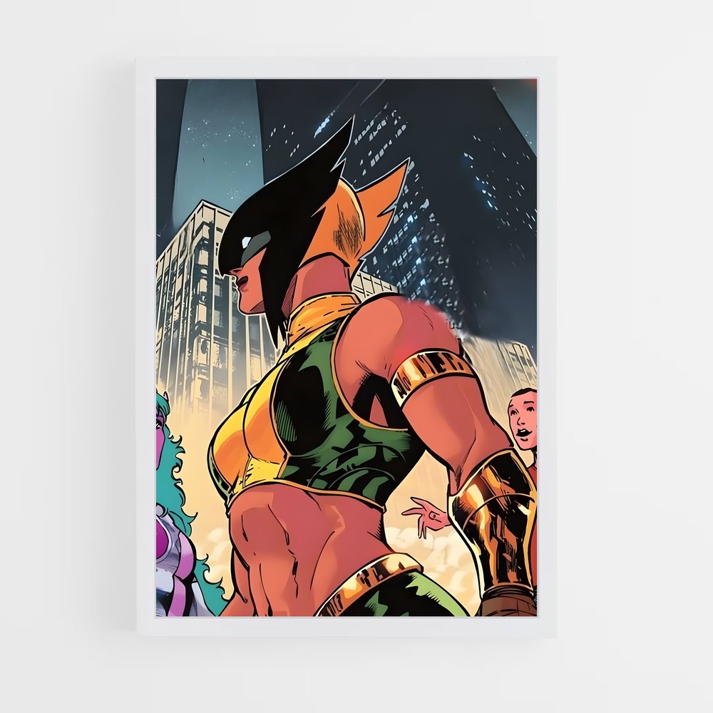 ap-hawkgirl-4 cadre Blanc