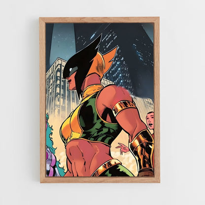ap-hawkgirl-4 cadre Bois clair