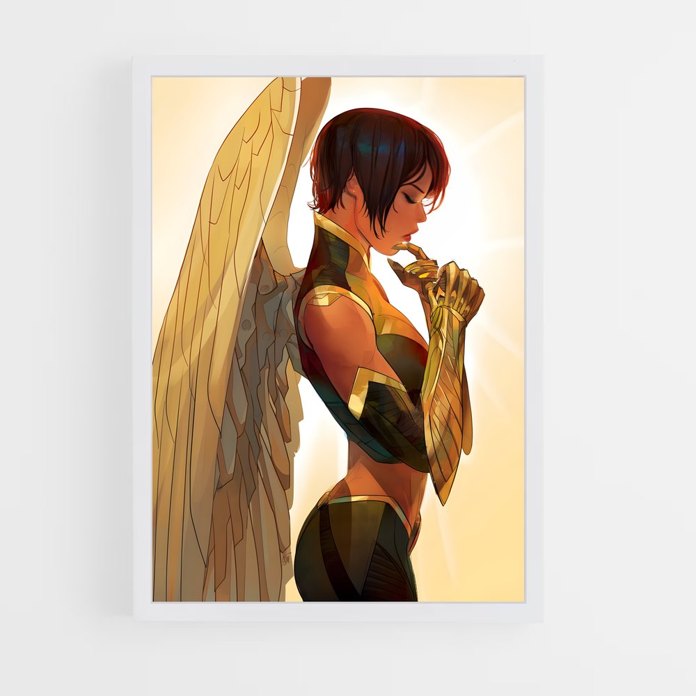 ap-hawkgirl-5 cadre Blanc