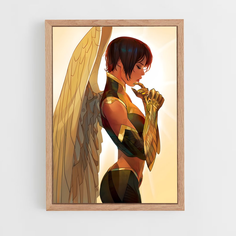 ap-hawkgirl-5 cadre Bois clair