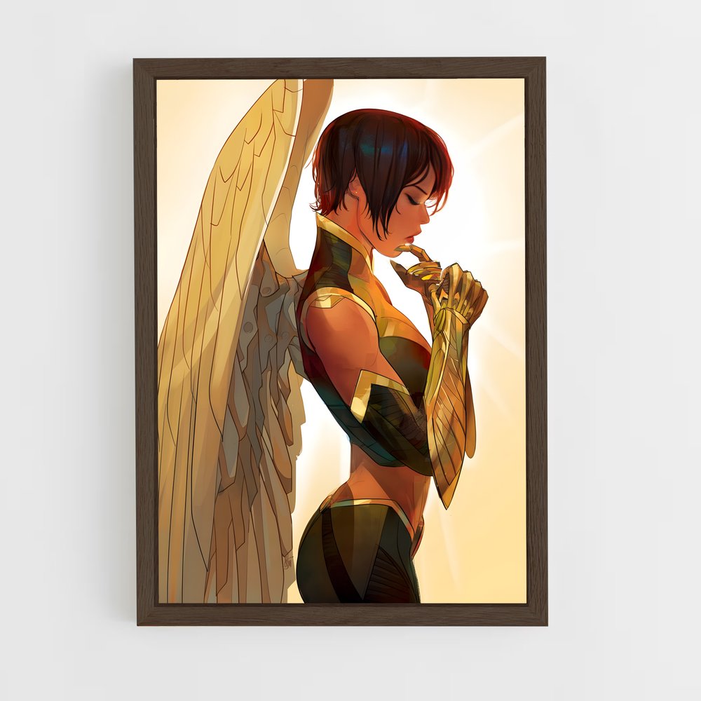 ap-hawkgirl-5 cadre Bois foncé