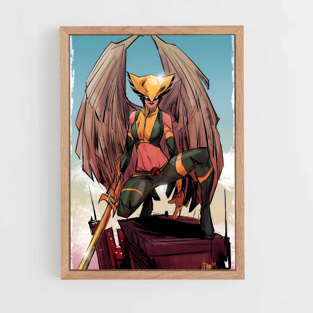ap-hawkgirl-8 cadre Bois clair