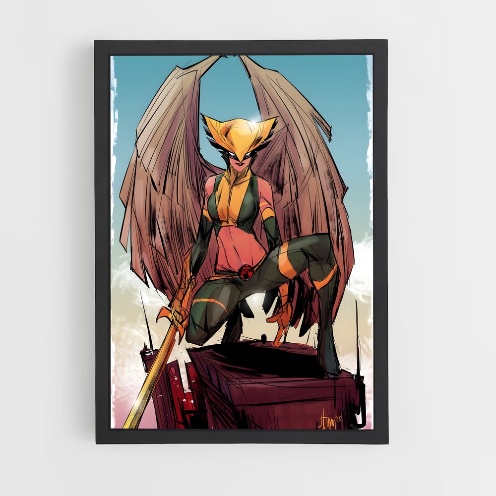 ap-hawkgirl-8 cadre Noir
