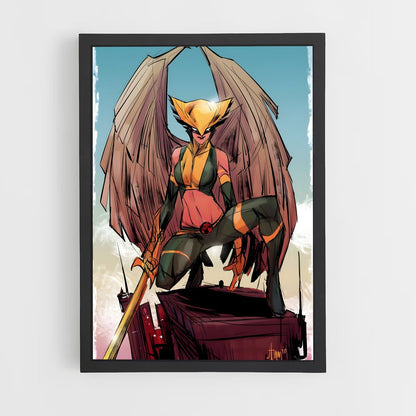 ap-hawkgirl-8 cadre Noir