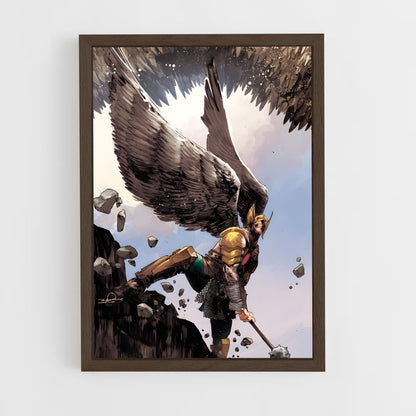 ap-hawkman-3 cadre Bois foncé