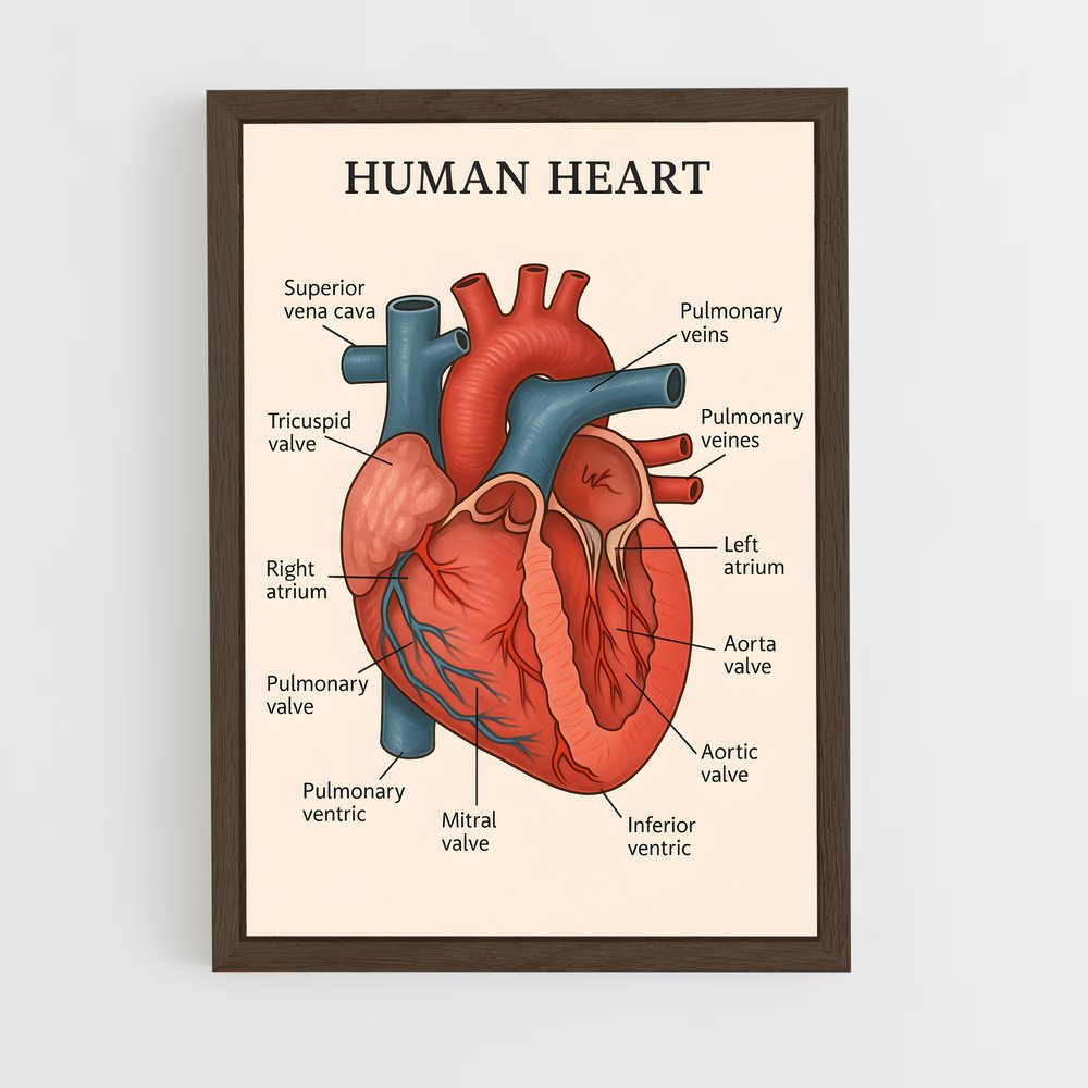 ap-heart-3 cadre Bois foncé