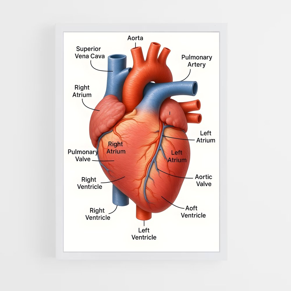 ap-heart-4 cadre Blanc