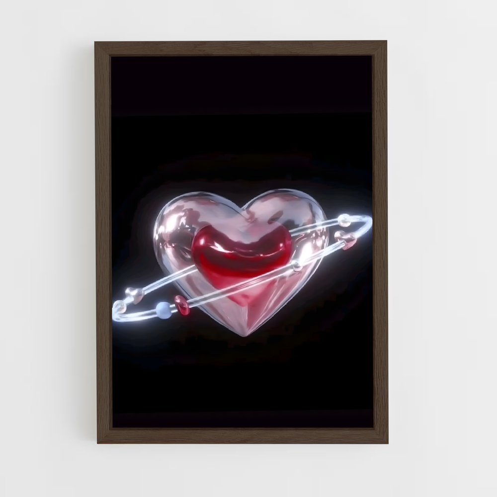 ap-heart-6 cadre Bois foncé
