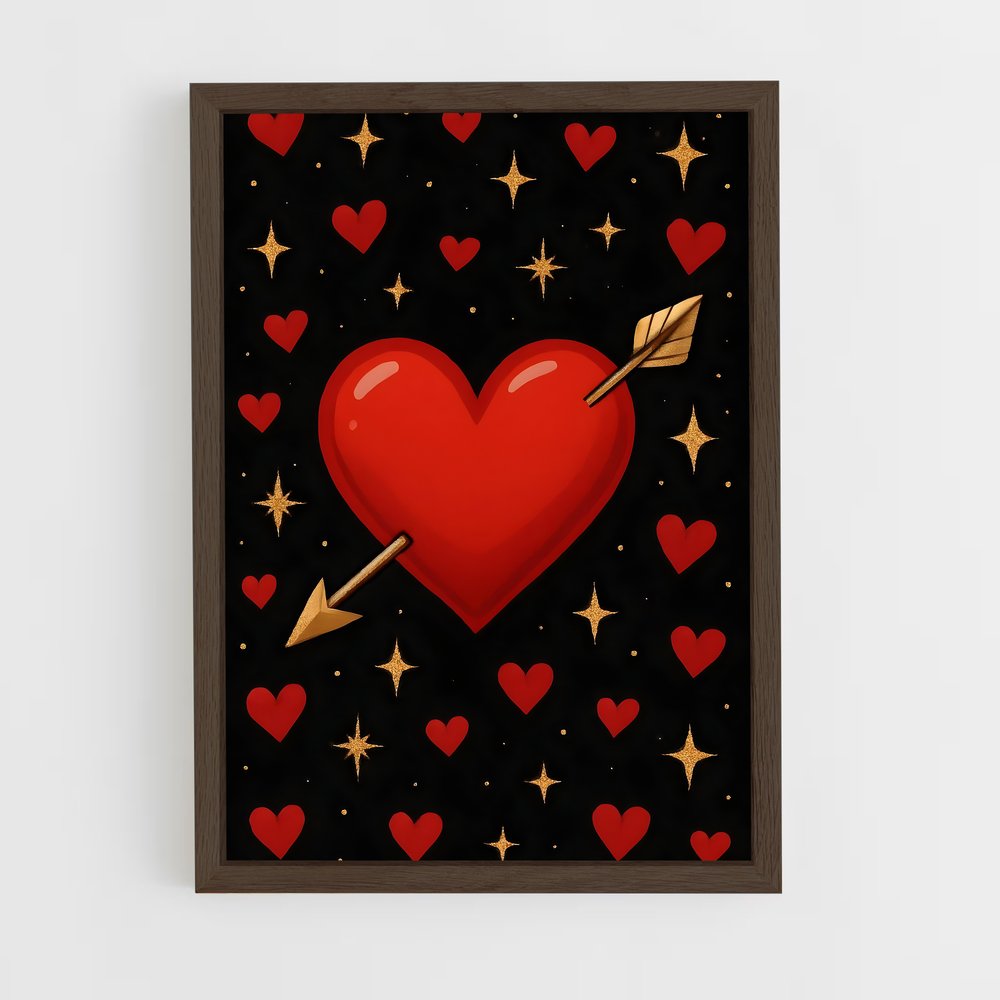 ap-heart-7 cadre Bois foncé