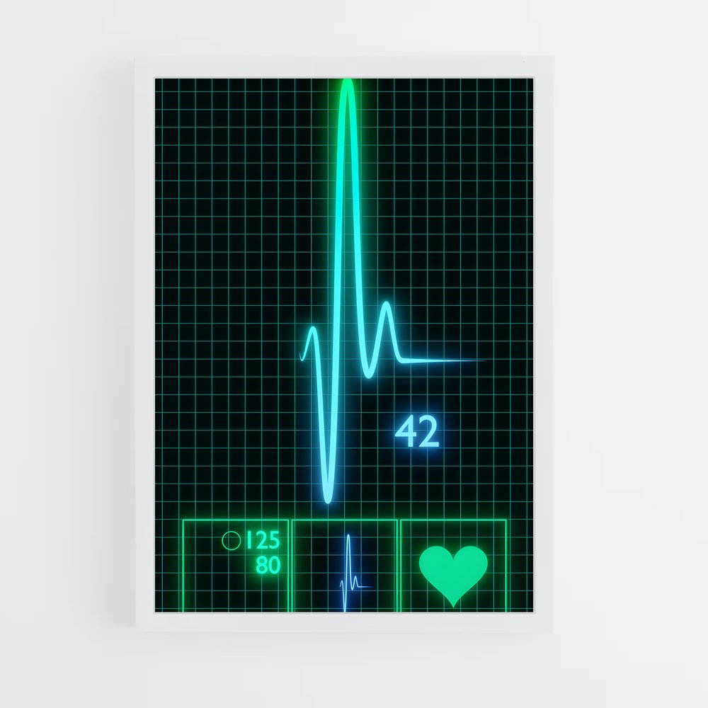 ap-heart monitor-2 cadre Blanc