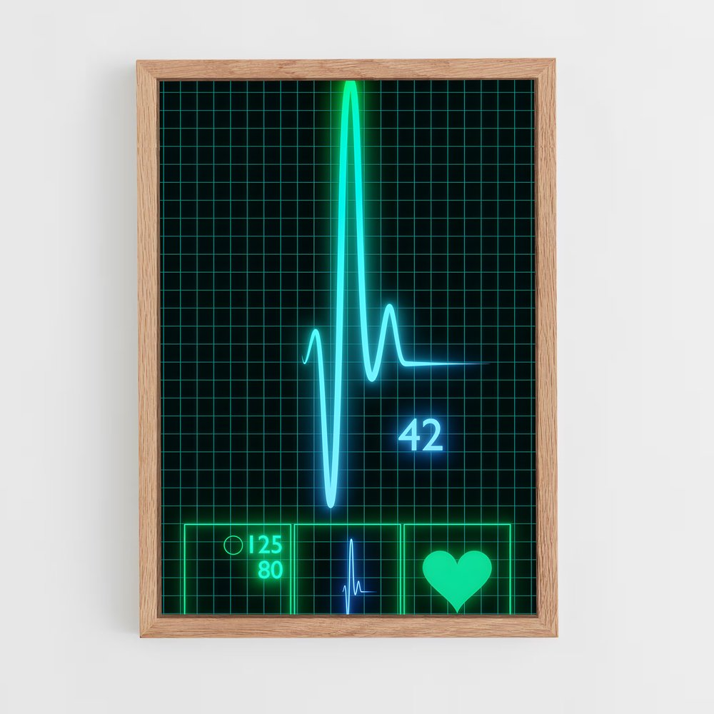 ap-heart monitor-2 cadre Bois clair