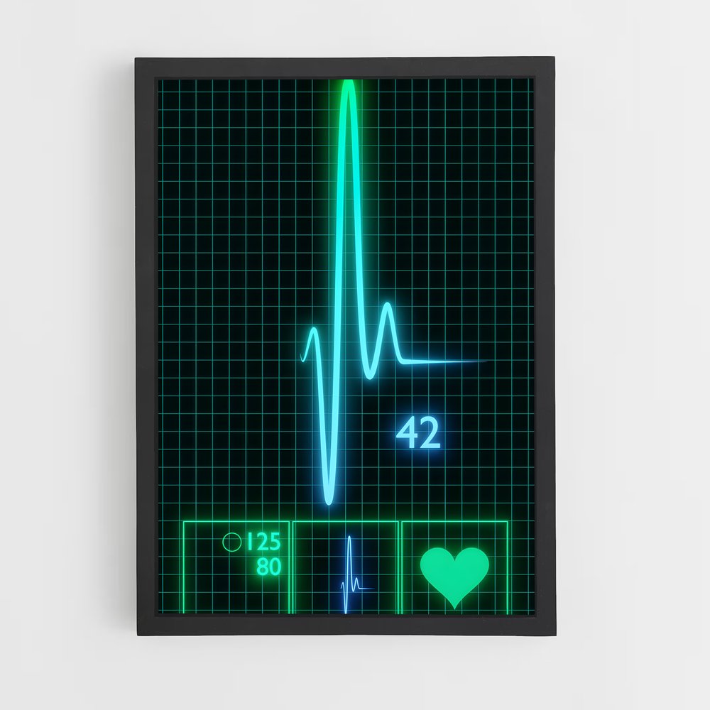 ap-heart monitor-2 cadre Noir