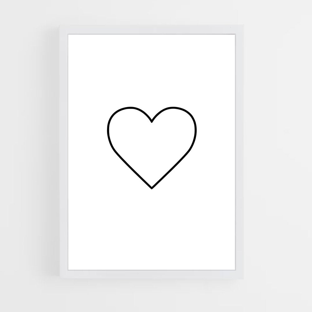 ap-heart symbol-1 cadre Blanc