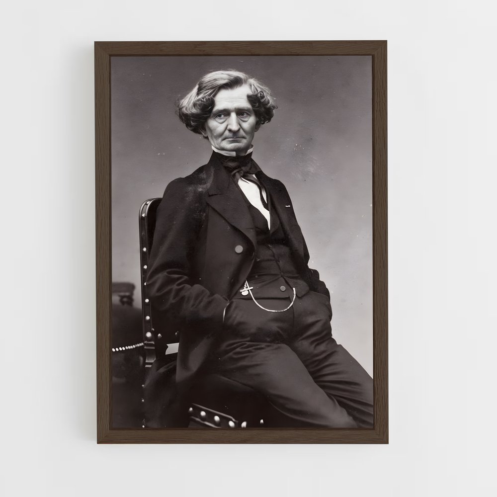 ap-hector berlioz-1 cadre Bois foncé