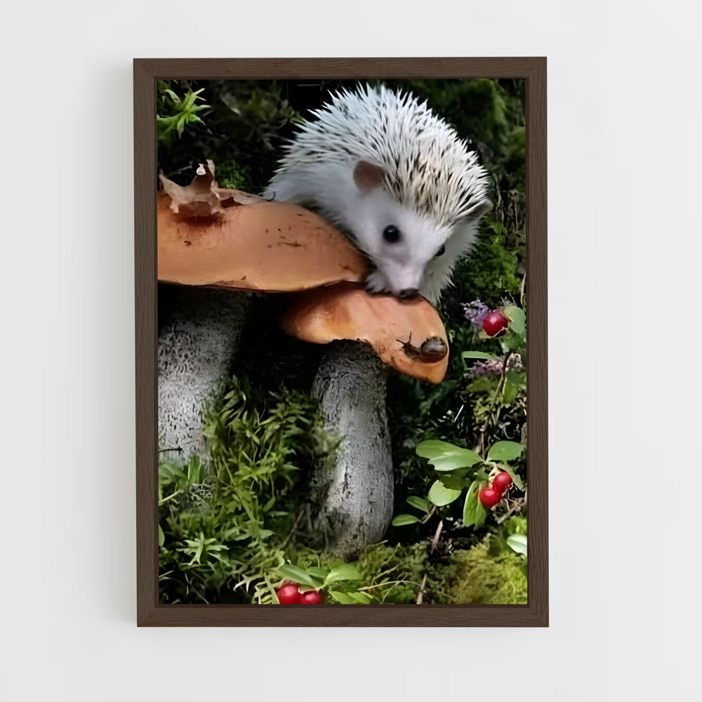 ap-hedgehog mushroom-2 cadre Bois foncé