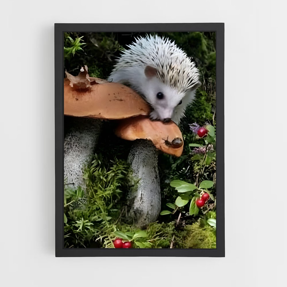 ap-hedgehog mushroom-2 cadre Noir