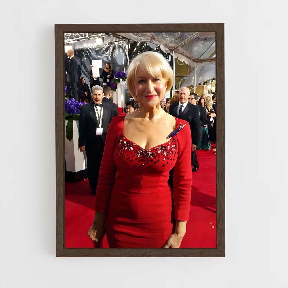 ap-helen mirren-8 cadre Bois foncé