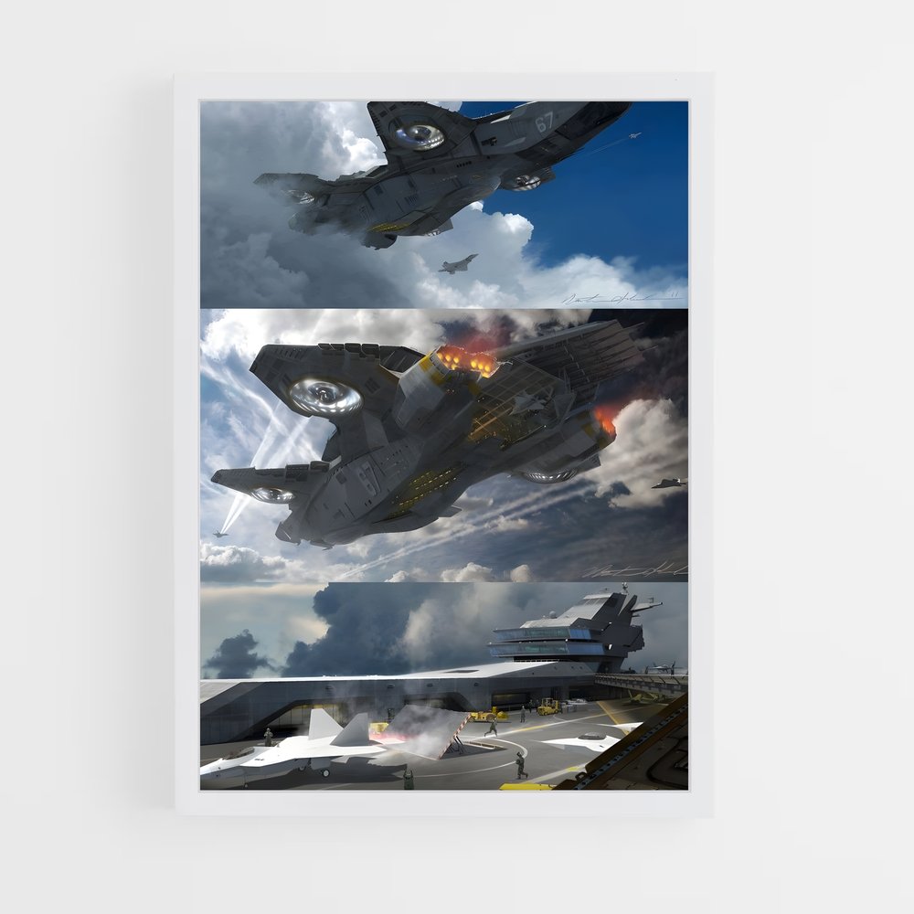 ap-helicarrier-1 cadre Blanc