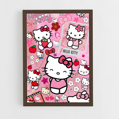 ap-hello kitty-7 cadre Bois foncé