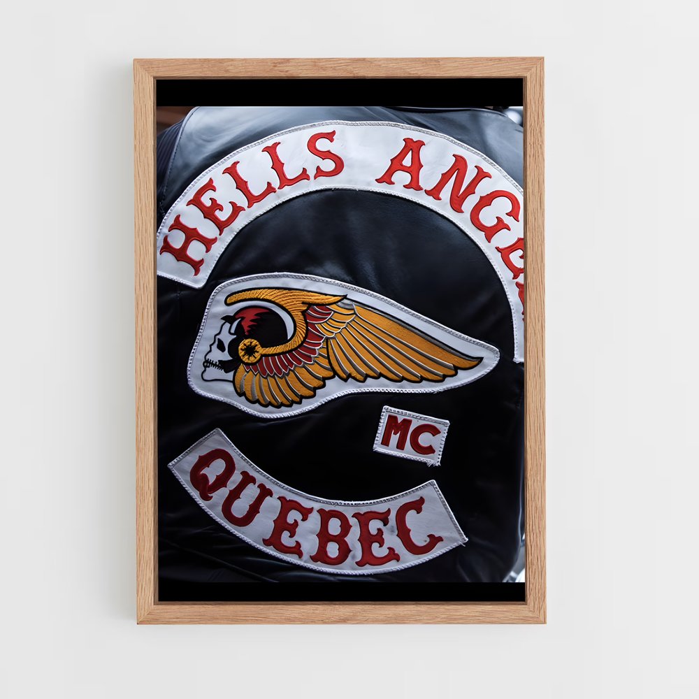 ap-hells angels-1 cadre Bois clair