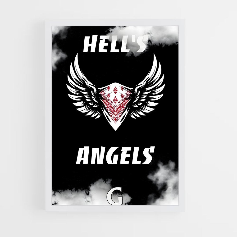 ap-hells angels-2 cadre Blanc