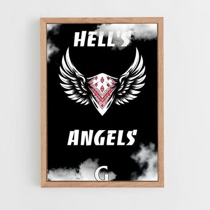 ap-hells angels-2 cadre Bois clair