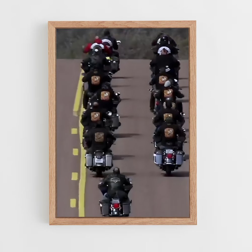 ap-hells angels-3 cadre Bois clair