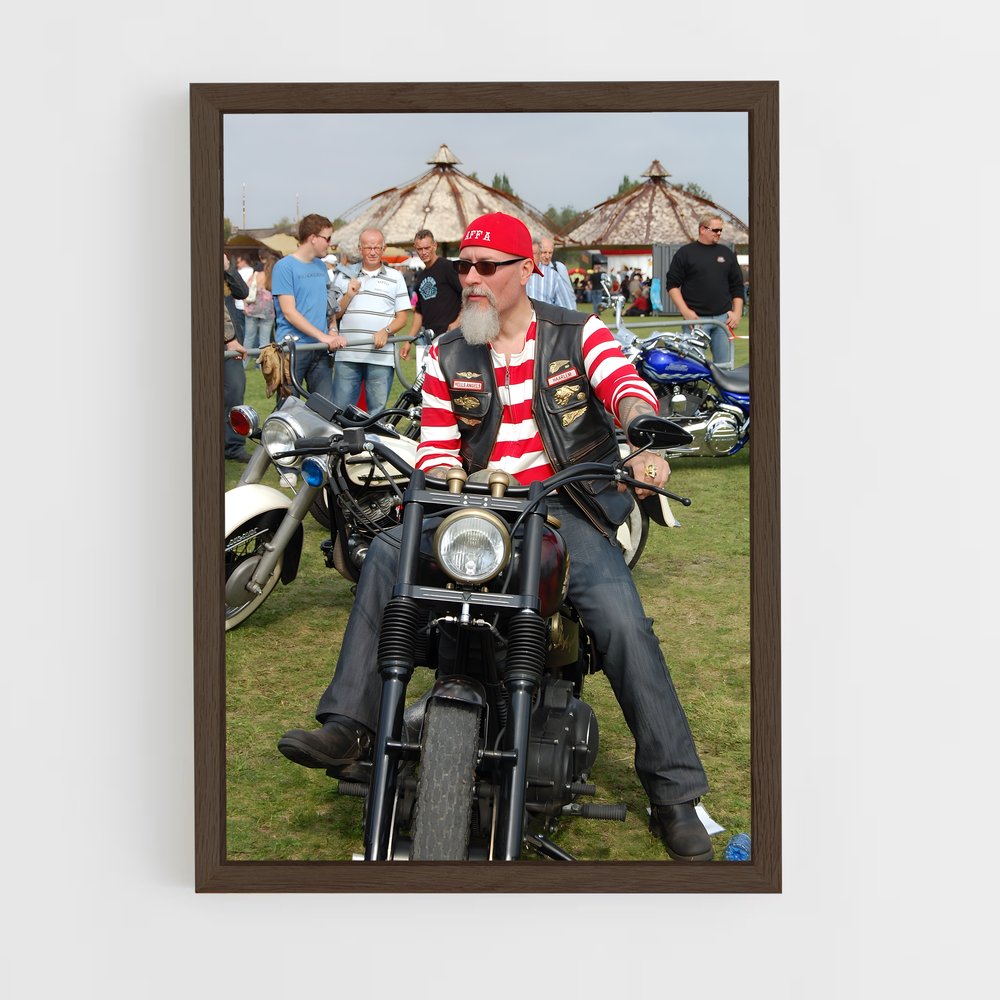 ap-hells angels-4 cadre Bois foncé