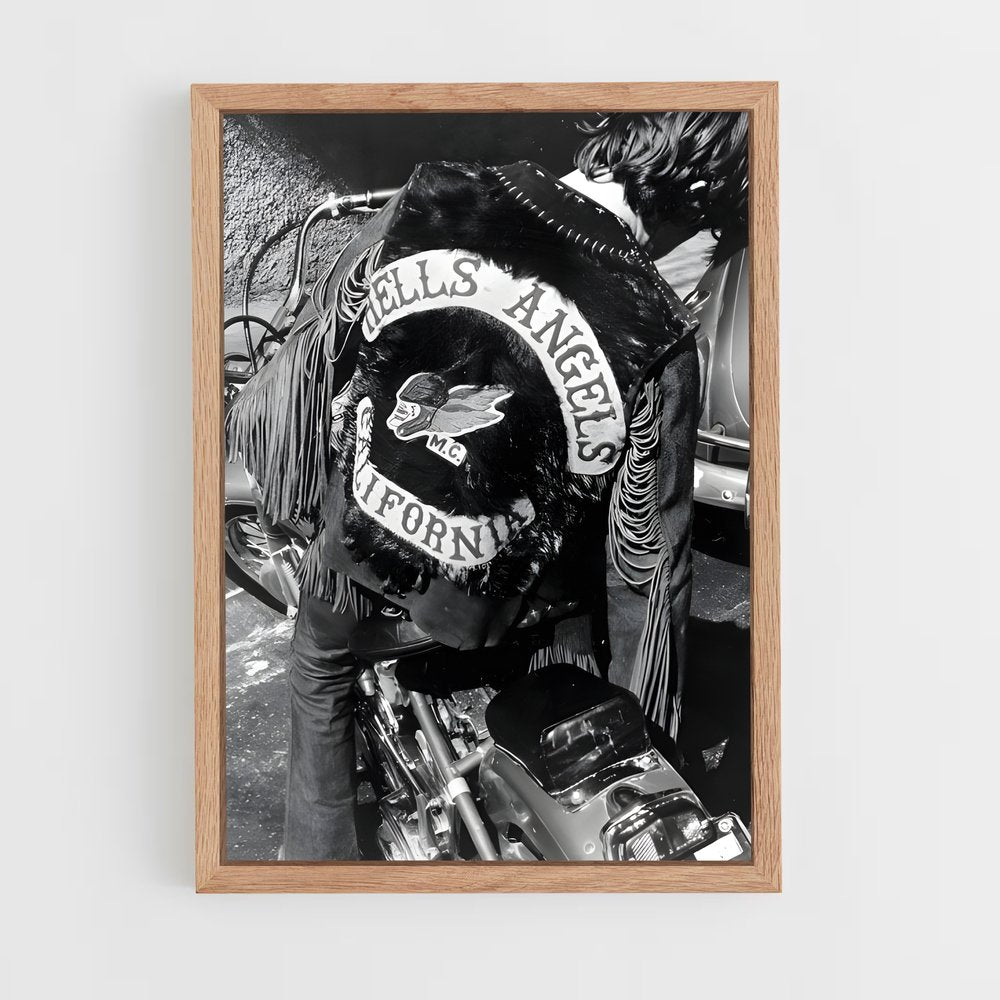 ap-hells angels-5 cadre Bois clair