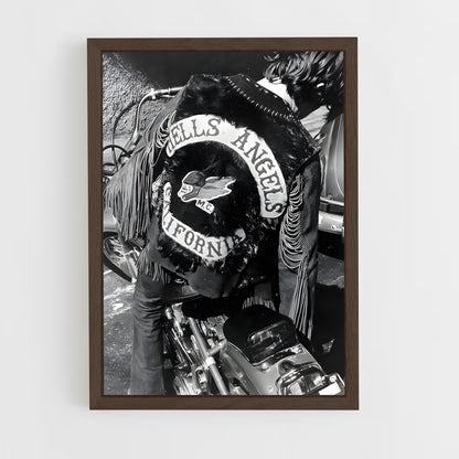 ap-hells angels-5 cadre Bois foncé