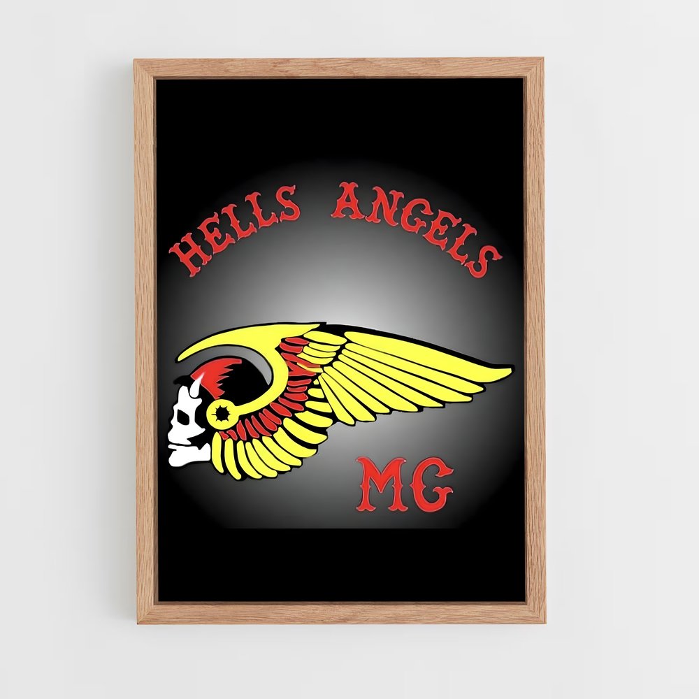 ap-hells angels-6 cadre Bois clair
