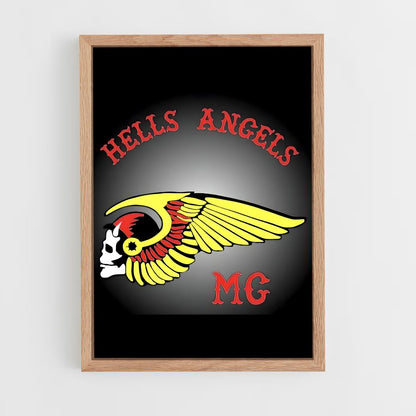 ap-hells angels-6 cadre Bois clair